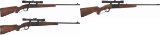 Three Scoped Savage Lever Action Rifles