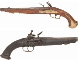 Two Antique European Antique Pistols