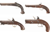 Four Muzzle Loading Pistols