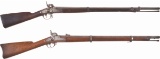 Two Antique U.S. Military Percussion Long Guns