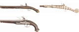 Three Decorative Reproductions/Replicas of Flintlock Pistols