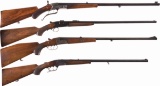Four Single Shot Rifles