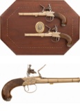 Cased Pair of U.S. Historical Society Thomas Jefferson Pistols