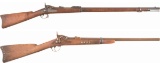 Two Antique U.S. Springfield Trapdoor Rifles