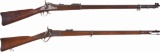 Two Antique Single Shot Military Rifles
