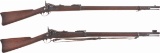 Two U.S. Springfield Model 1884 Trapdoor Rifles