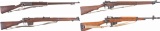 Four Military Bolt Action Rifles