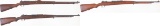 Three Military Bolt Action Rifles