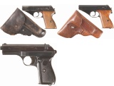 Three European Semi-Automatic Pistols