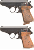 Two Walther Semi-Automatic Pistols