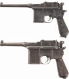 Two Broomhandle Semi-Automatic Pistols