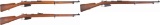 Three South American Military Bolt Action Rifles