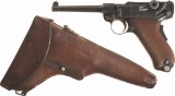 DWM Model 1906 'Cross in Shield' Swiss Luger with Holster
