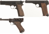 Three Nazi Semi-Automatic Pistols