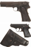 Two World War II European Semi-Automatic Pistols