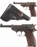 Two World War II Nazi P.38 Semi-Automatic Pistols