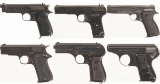 Six Semi-Automatic Pistols