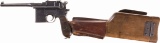 Military Mauser Broomhandle Pistol with Shoulder Stock