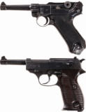 Two World War II Nazi Semi-Automatic Pistols