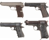 Four Semi-Automatic Pistols