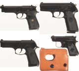 Four Beretta Semi-Automatic Pistols