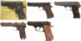 Five Semi-Automatic Pistols