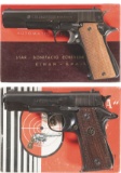 Two Spanish Semi-Automatic Pistols with Boxes
