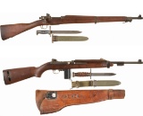 Two U.S. Military Longarms with Bayonets