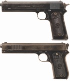 Two Colt Model 1902 Semi-Automatic Pistols
