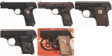 Five Colt Semi-Automatic Pistols