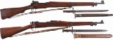 Two U.S. Military Bolt Action Rifles with Bayonets