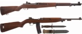 Two World War II U.S. Military Semi-Automatic Longarms