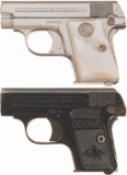 Two Colt Semi-Automatic Vest Pocket Pistols