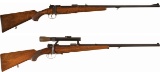 Two Bolt Action Sporting Rifles