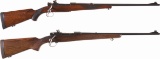 Two Winchester Bolt Action Rifles