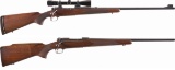 Two Pre-64 Winchester Model 70 Bolt Action Rifles