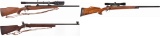 Three Bolt Action Rifles