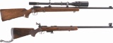 Two Winchester Model 52 Bolt Action Rifles