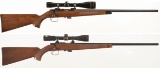 Two Scoped Remington Bolt Action Rifles