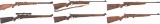 Six Mossberg Rimfire Rifles
