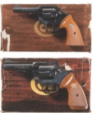Two Boxed Colt Double Action Revolvers