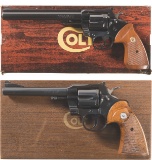 Two Boxed Colt Trooper Double Action Revolvers