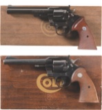 Two Boxed Colt Double Action Revolvers