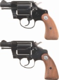 Two Colt Double Action Revolvers