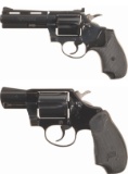 Two Colt Snake Double Action Revolvers