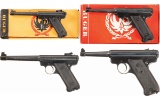 Four Ruger Semi-Automatic Pistols