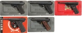 Five Ruger .22 Caliber Semi-Automatic Pistols