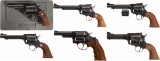 Six Ruger Revolvers