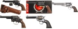 Five Ruger Revolvers