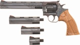 Engraved Dan Wesson .357 Mag Revolver with Case & Extra Barrels